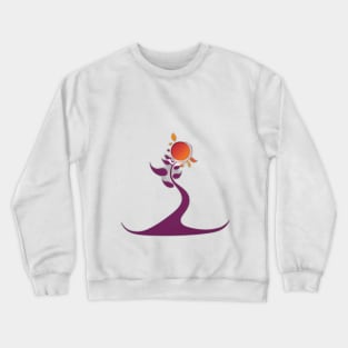 Mystical Flame Tree Artwork No. 881 Crewneck Sweatshirt